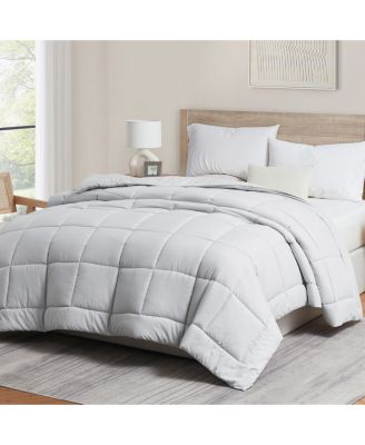 Premium Quilted All Season Goose Down Alternative Comforter with Corner Tabs - Full 82"X86"
