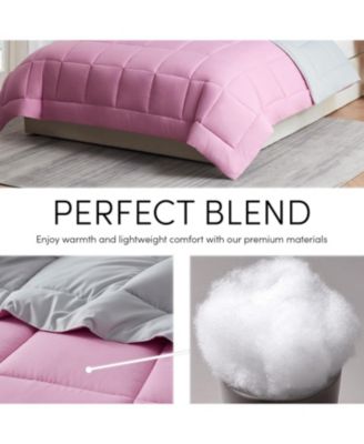 Premium Quilted All Season Goose Down Alternative Comforter with Corner Tabs - Twin XL 68"X92"