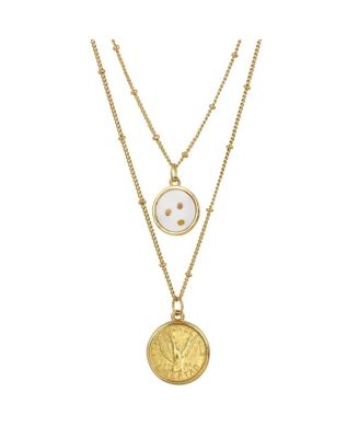 16376 Chilean Angel Coin Mustard Seed Necklace