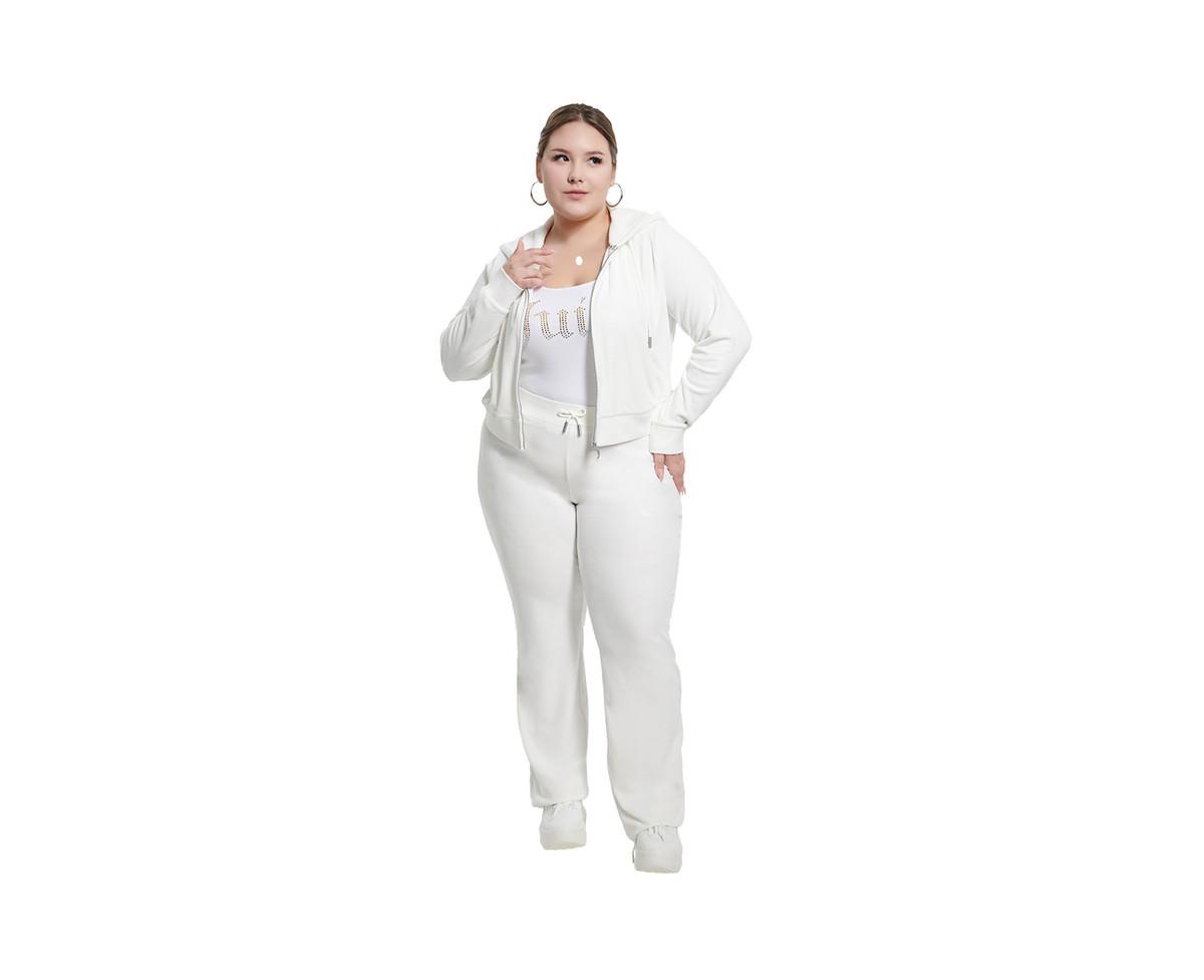 Juicy Couture Plus Size Bride Big Bling Velour Hoodie