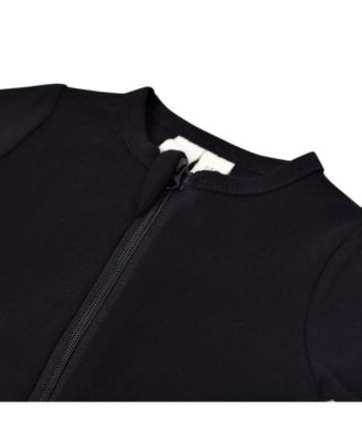 Baby Boys Zippered Footie in Cloud, 0-3 Months