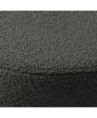 Mid-Century Modern Upholstered Sherpa Round Dining Chairs (Set of 2)