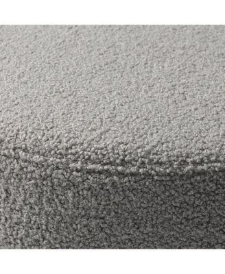 Mid-Century Modern Upholstered Sherpa Round Dining Chairs (Set of 2)