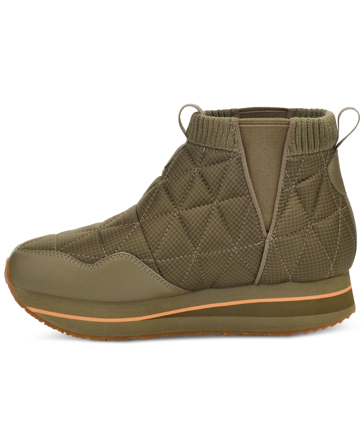 Teva Reember Womens Stretch Quilted Booties In Black