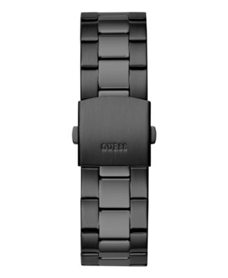 Men's Analog Black Stainless Steel Watch, 44mm