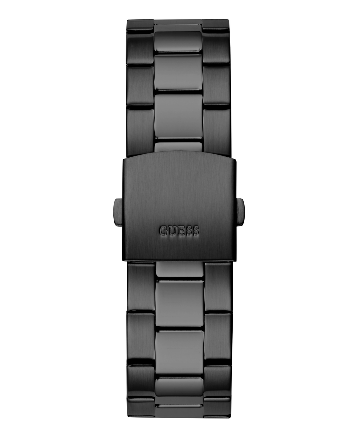 Guess Men's Analog Black Stainless Steel Watch, 44mm In Black