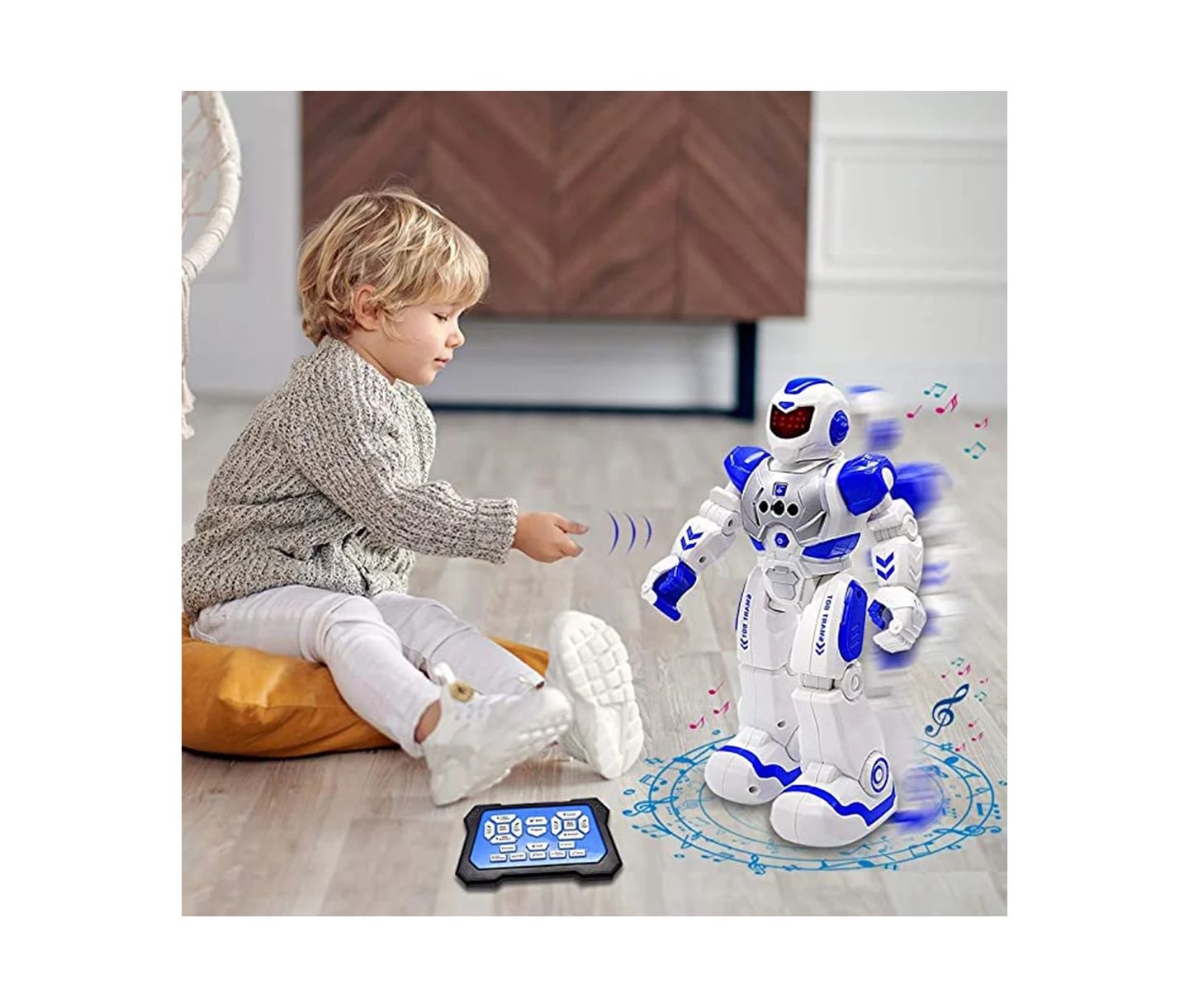 Детская игрушка Cowin Remote Control Programmable Singing and Dancing Robot Toy — фото 4