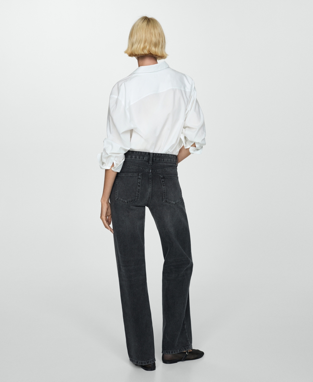 Mango Women's Mid-Rise Straight Jeans