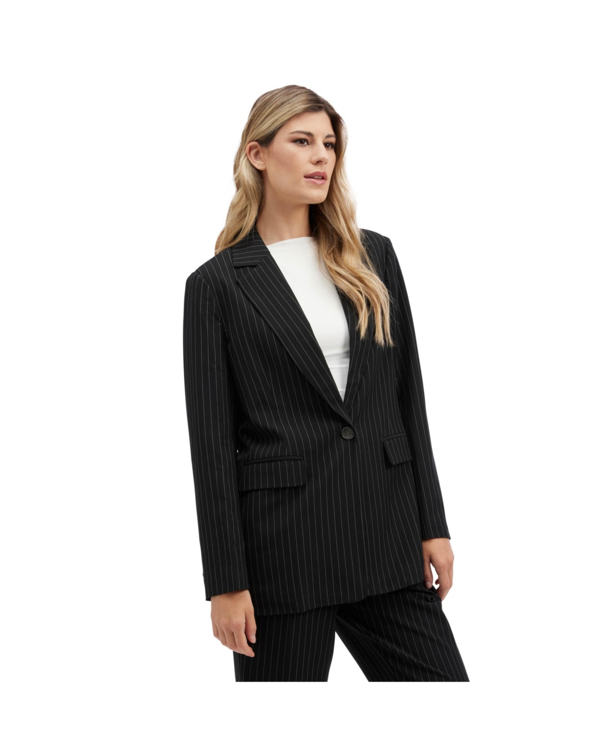 Nvlt Women's Boyfriend Blazer -white