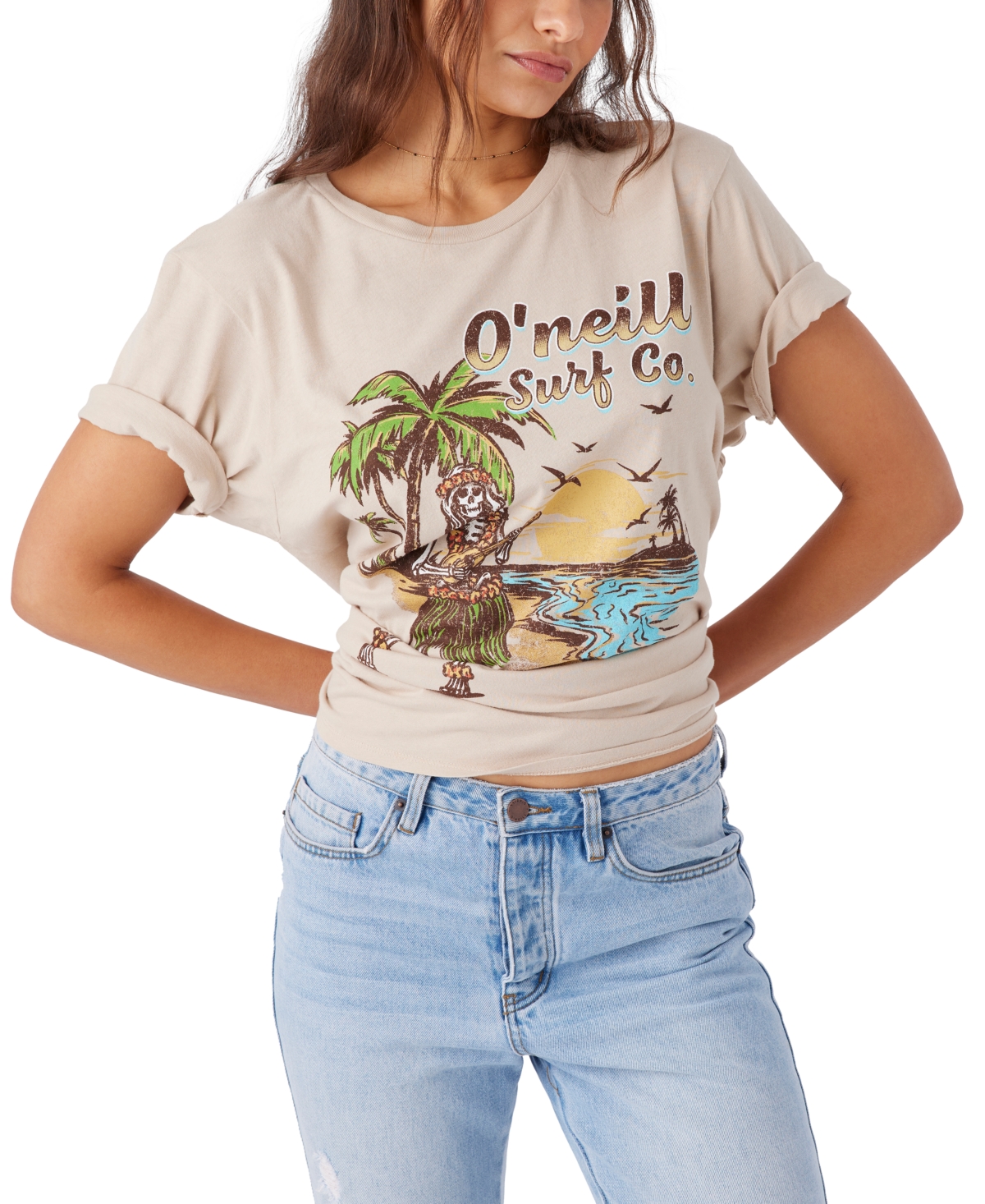 O'Neill Juniors' Hula Hula Cotton Graphic Logo T-Shirt