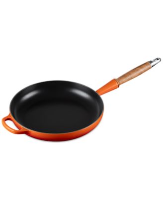 Enameled Cast Iron Alpine Wood Handle 2.25-Qt. Fry Pan
