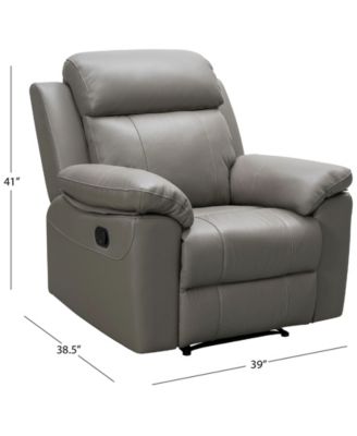 39" Leather Manual Recliner