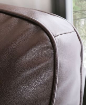 33" Pushback Polyurethane Leather Recline