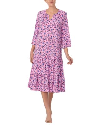 Ellen Tracy Women s 3 4 Sleeve Long Nightgown Macy s