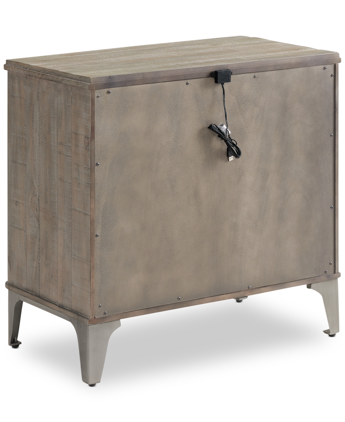 Macy's Intrigue Three-drawer Nightstand In Brown