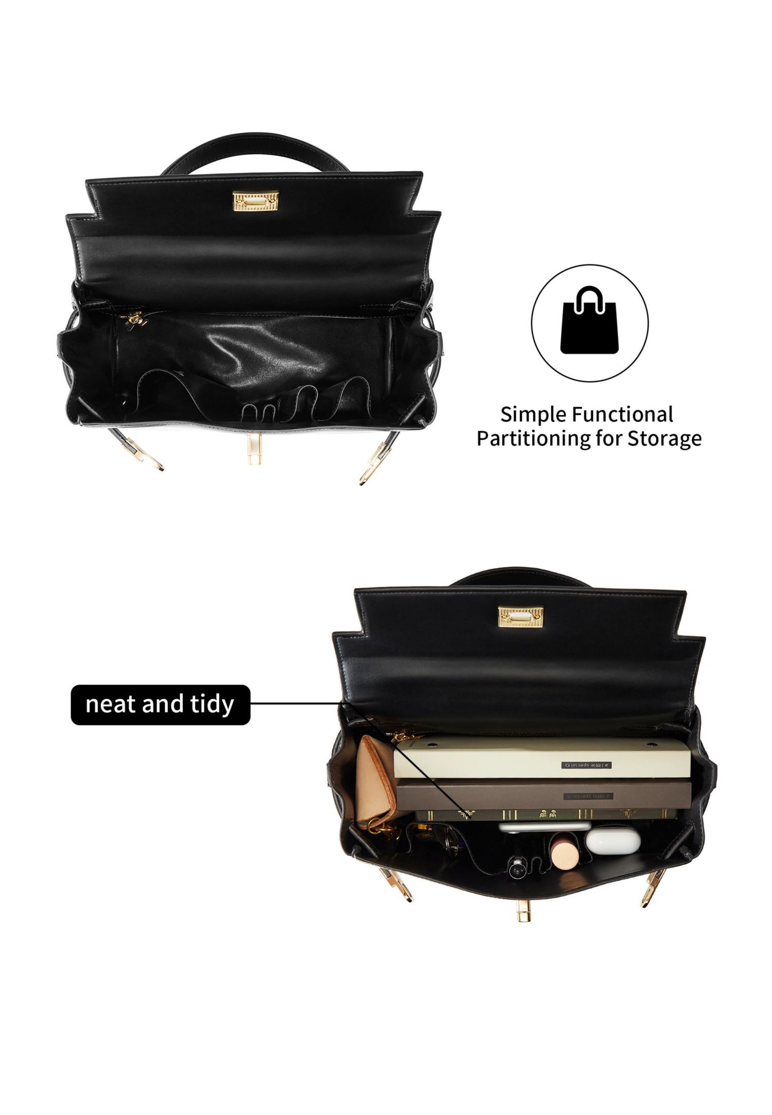 Victoria Handbag with Gold Hardware - Victoria Hyde Bags for Women
