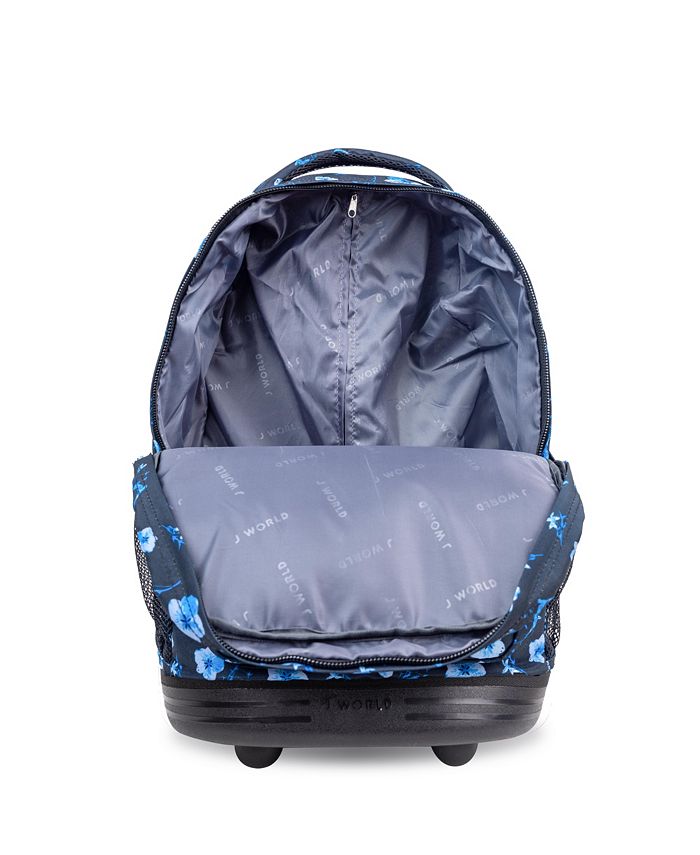 J World Sunrise 18 Kids Rolling Backpack - Blue - NO SIZE