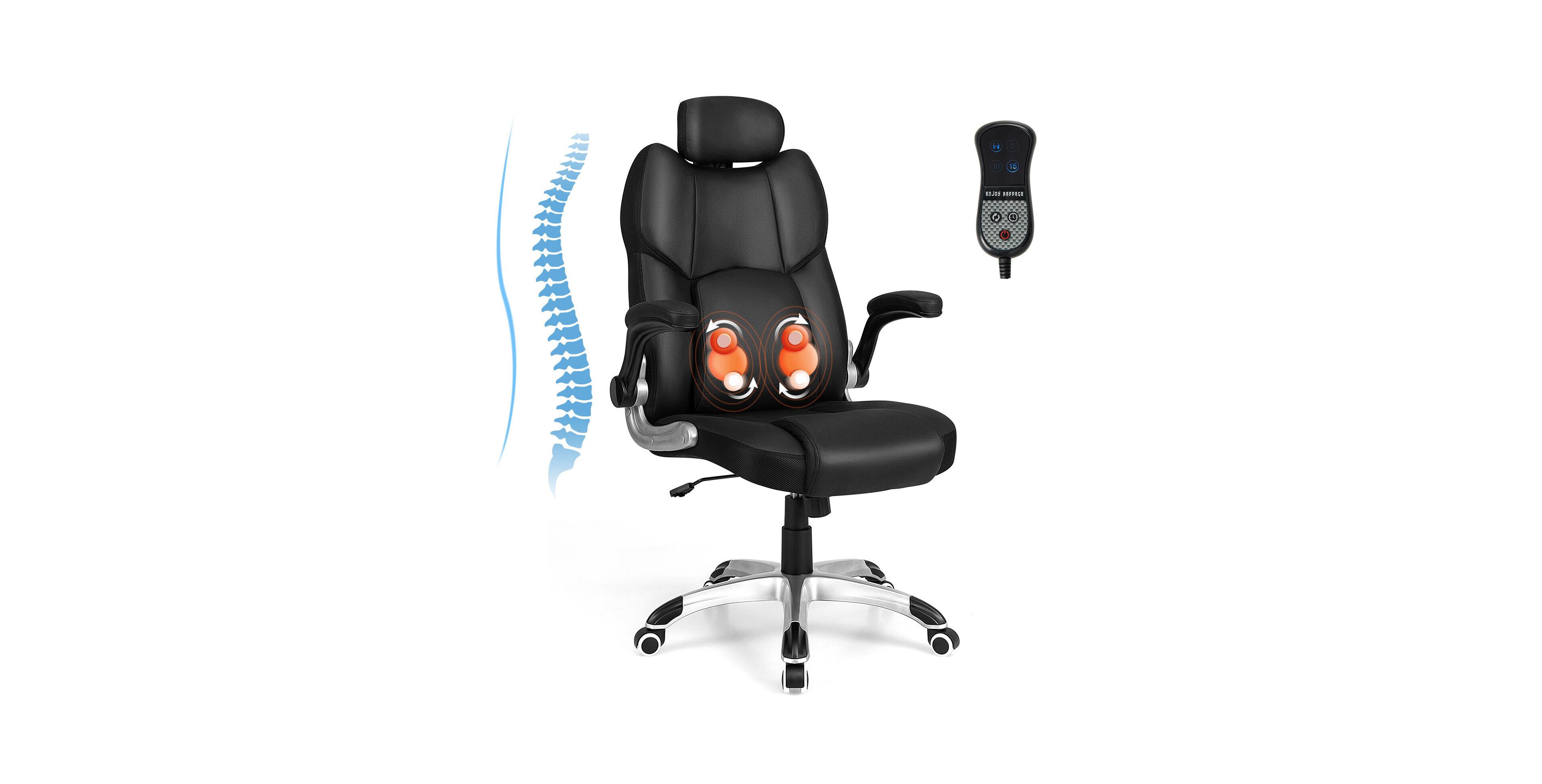 Skonyon Kneading Massage Office Chair with Adjustable Headrest
