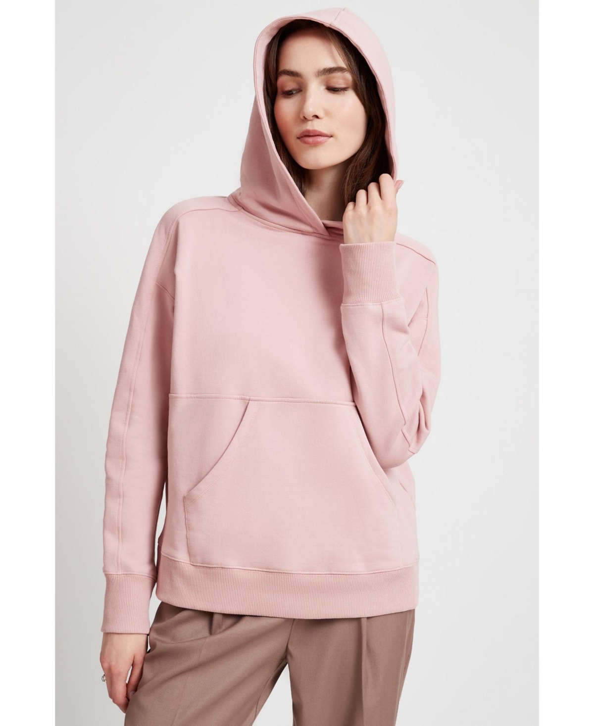 Plus Size Ida Hoodie - Dusty pink