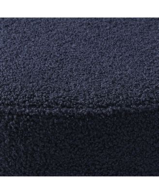 Mid-Century Modern Upholstered Sherpa Round Dining Chairs (Set of 6)