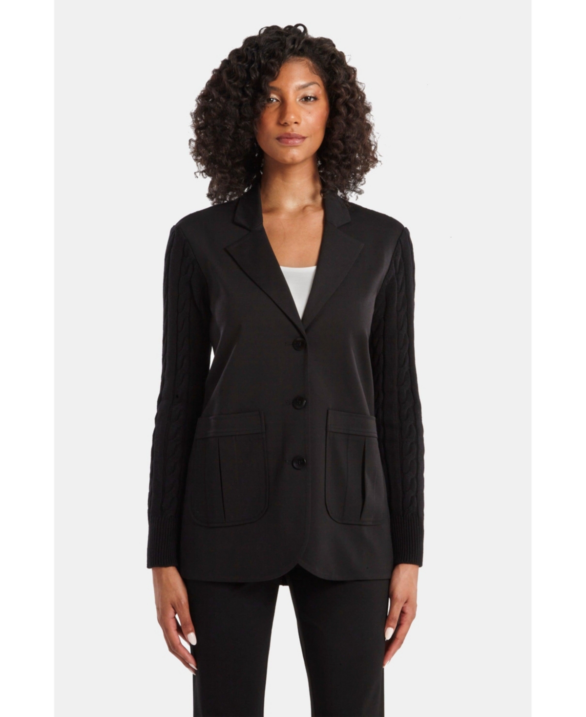 Capsule 121 Women's The Malin Blazer - Black with black lead
