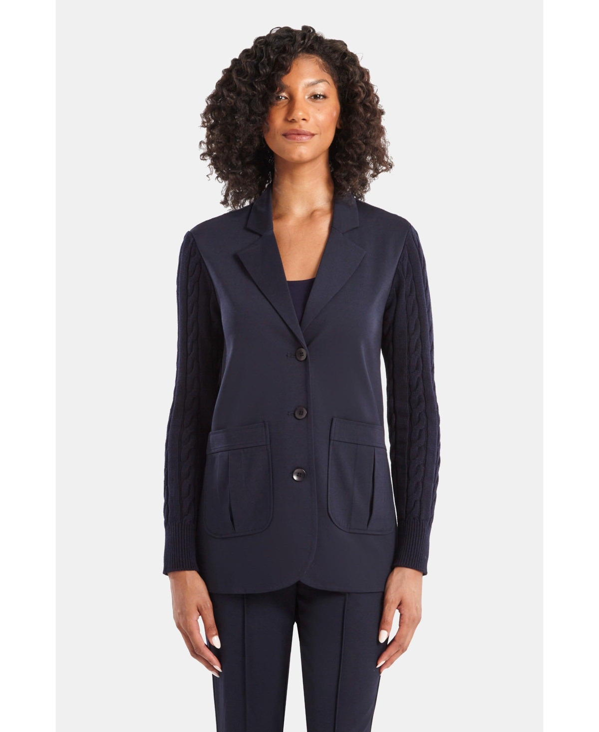 Capsule 121 The Malin Blazer In Navy W Neat Navy