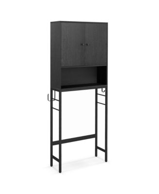 Over The Toilet Storage Cabinet Free Standing Toilet Rack with Adjustable Shelf