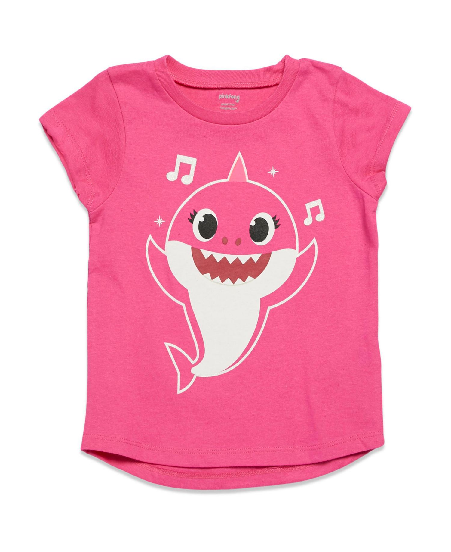 Girls Pinkfong Shark 3 Pack T-Shirts