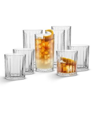 Alina Ribbed Glass Drinkware Set