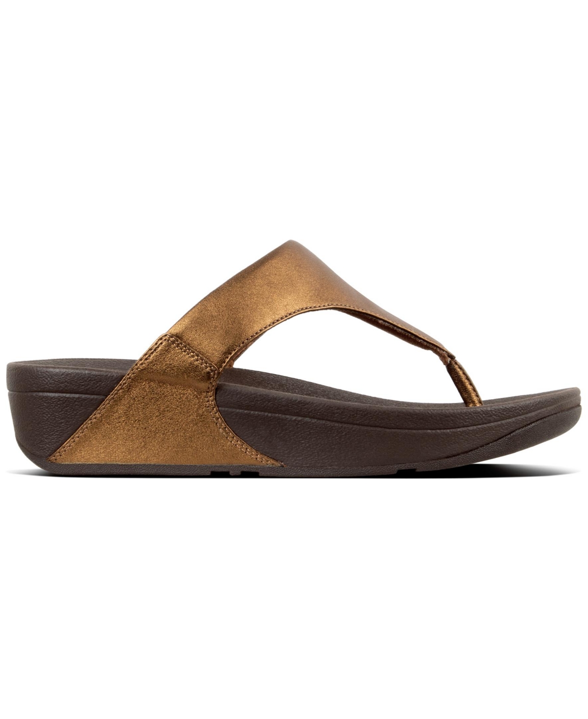 FitFlop Women's Lulu Metallic Leather Toe-Post Sandals