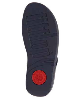 Women's Fino Crystal Chain Leather Toe-Post Sandals