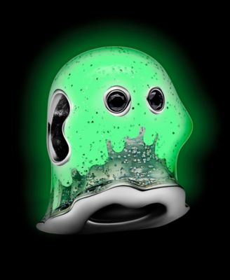 Sterling Silver Glow-in-the-dark Boo Ghost Charm