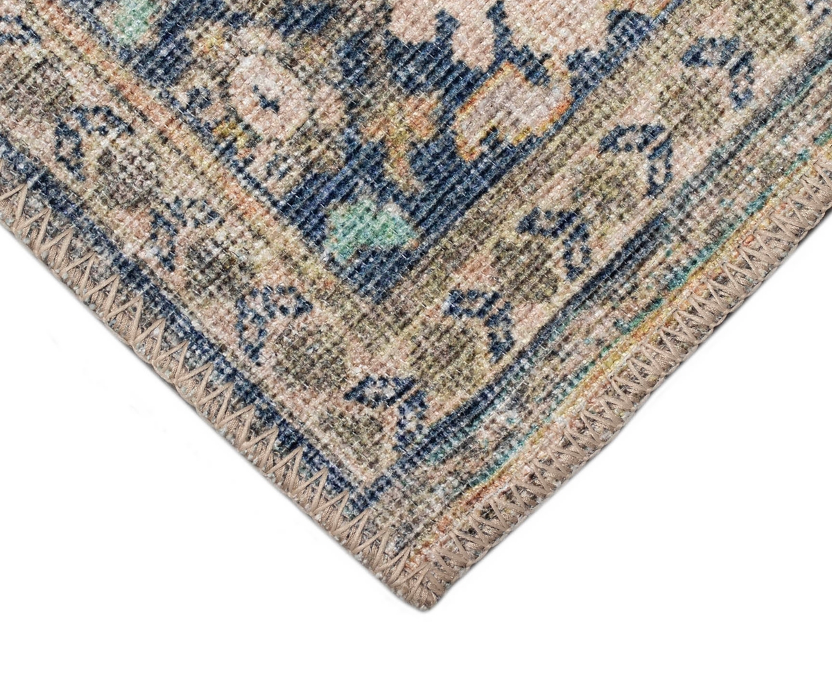 Liora Manne Inspirations Sarouk 2'1"x7'6" Runner Area Rug In Aqua