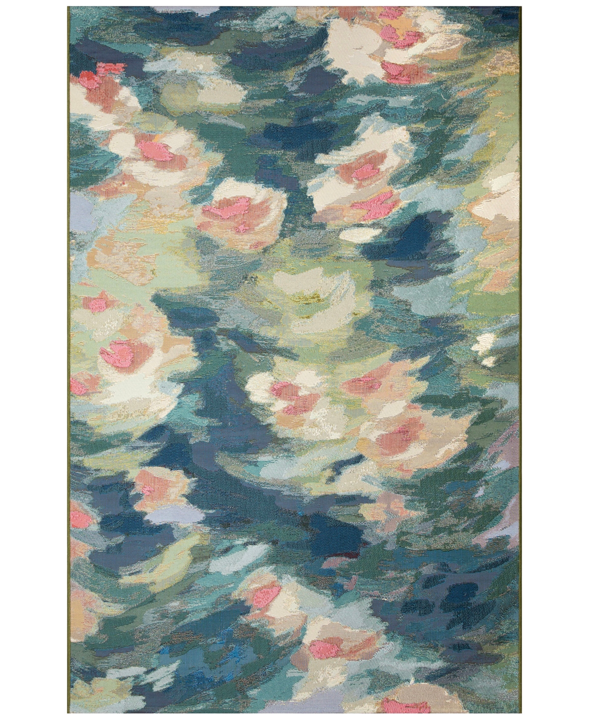 Liora Manne Marina Watercolor Pond 7'10"x9'10" Area Rug In Multi