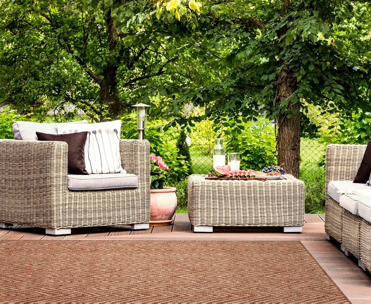 Liora Manne Roma Mountains 5'3"x7'3" Area Rug In Rust