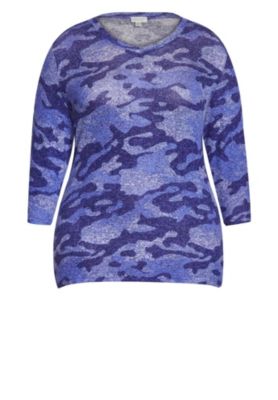 Women's Hacci Camo Top