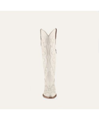 Samira Leather Cowgirl Boots - Chic Western Style & Comfort By