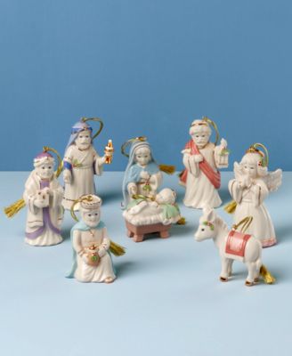 First Blessings Nativity 8 Piece Ornament Set