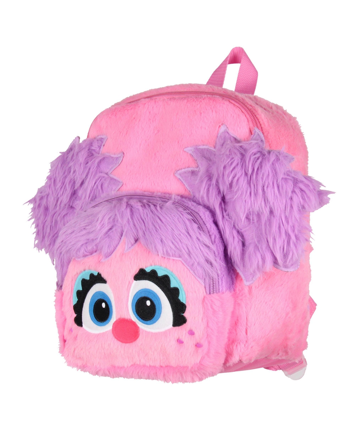 Sesame Street Plush Furry Abby Cadabby Smile Face 12 Inch Backpack Book Bag