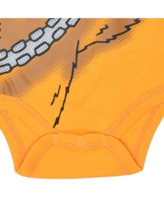 Baby Boys Chewbacca C-3PO R2-D2 Darth Vader Yoda 5 Pack Short Sleeve Bodysuits