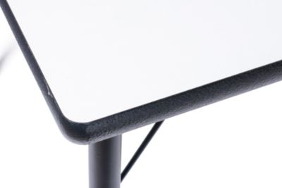 Activity Table 24" x 48" Black Edge - Black Legs Adjusts 15" - 24"