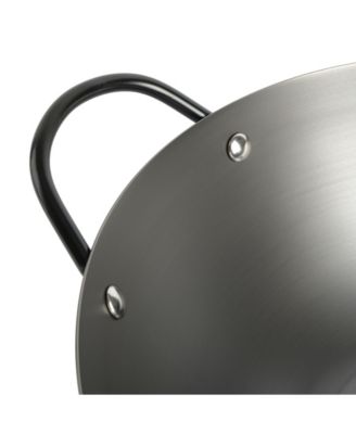 14-Inch Carbon Steel Flat Bottom Wok