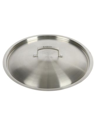12 Inch Stainless Steel Triply Professional Grade Fry Pan w/ Stainless Lid