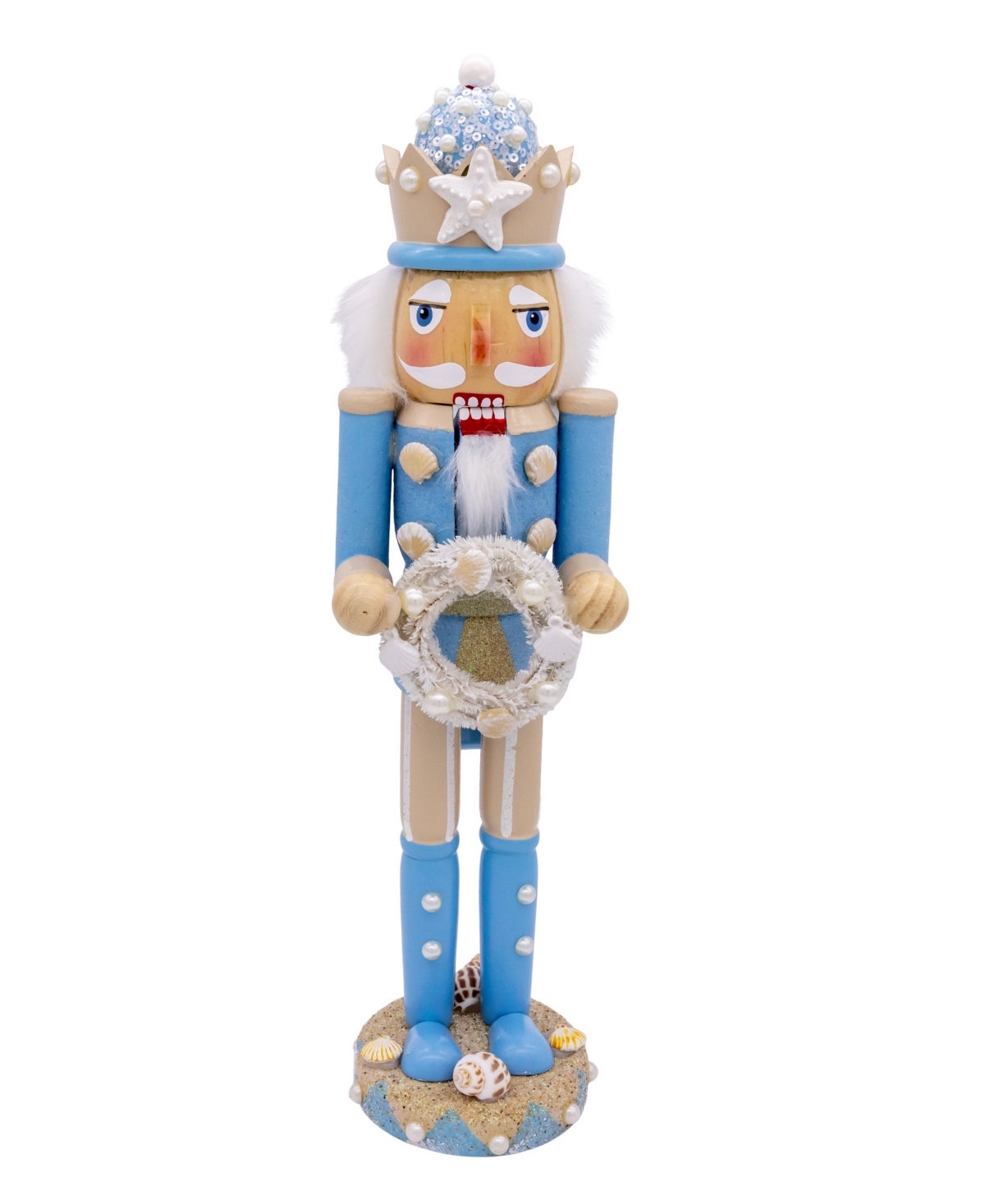 Kurt Adler 15-Inch Wooden Beach Nutcracker