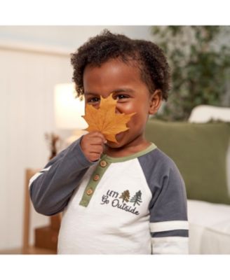 Toddler Boys Henley Shirt and Joggers, 2-Piece Set