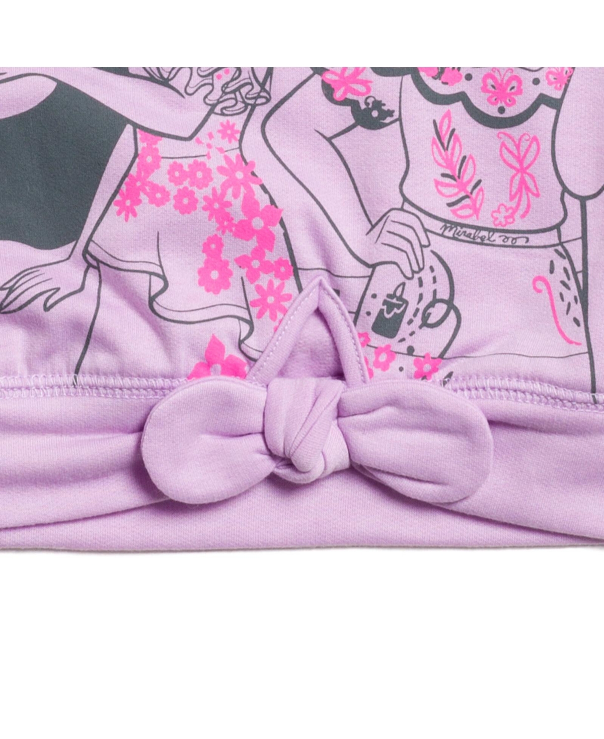 Disney Girls Encanto Isabela Luisa Mirabel Sequin Pullover Fleece Hoodie and Leggings Outfit Set to