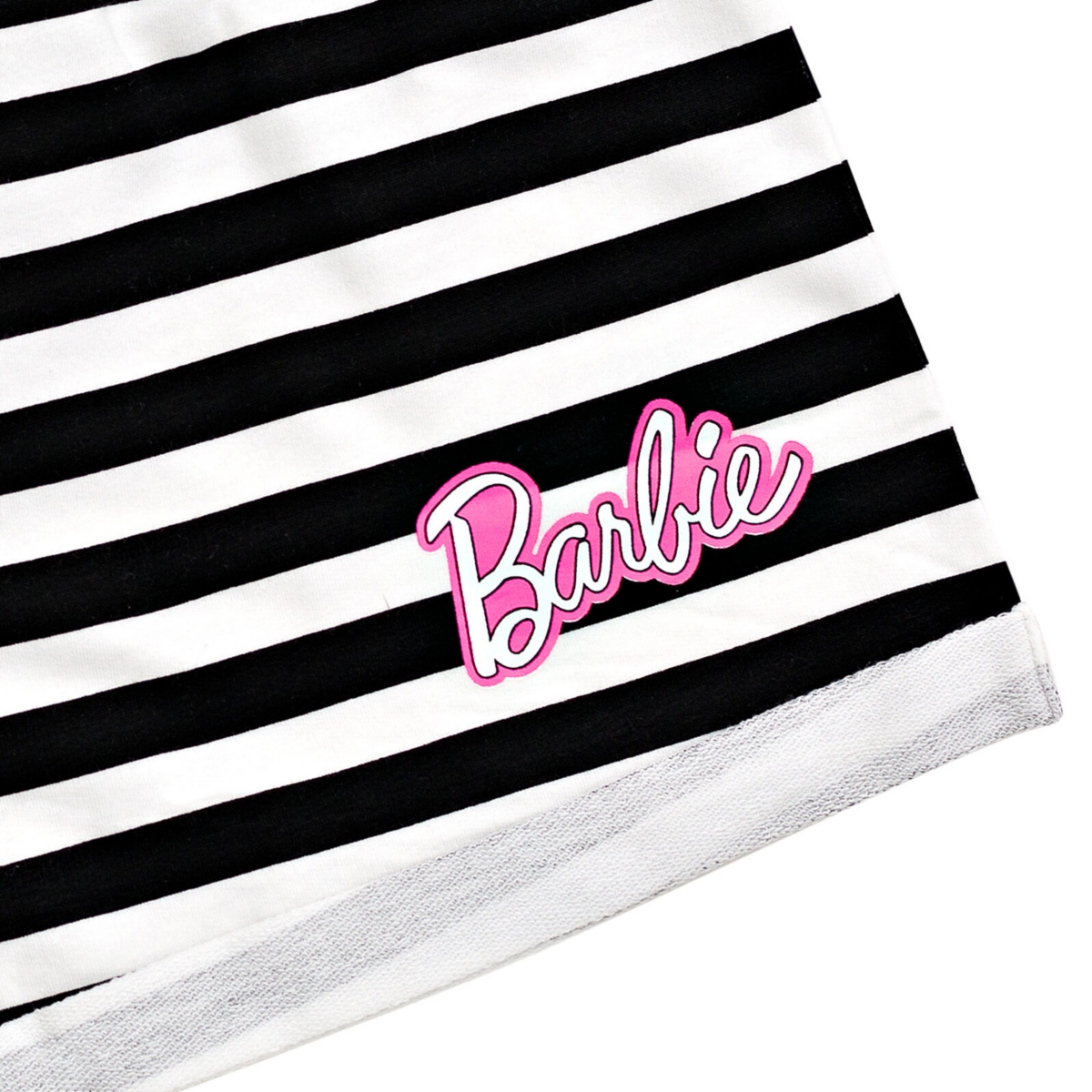 Barbie Toddler Girls T-Shirt and French Terry Shorts Outfit Set to -/ black
