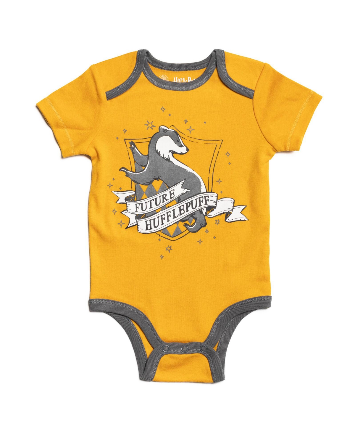 Harry Potter Baby Boys Baby 4 Pack Bodysuits Newborn to -/ gray / yellow / black