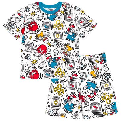 Little Boys (4-16) Sonic the Hedgehog 2-Piece Tee and Shorts Set