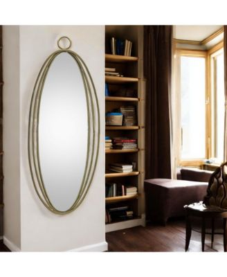 Iron Oval Wall Mirror - Elegant and Durable Wall Accent